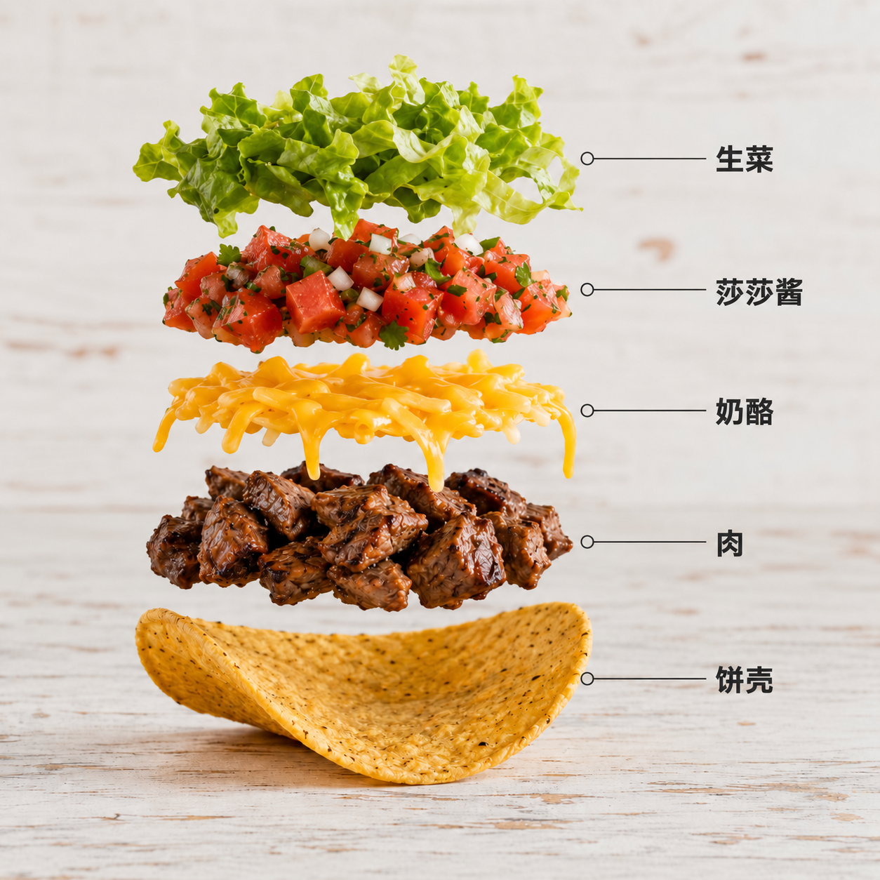 Creative result — Translate ingredient labels from English to Chinese while preserving the composition and details.
