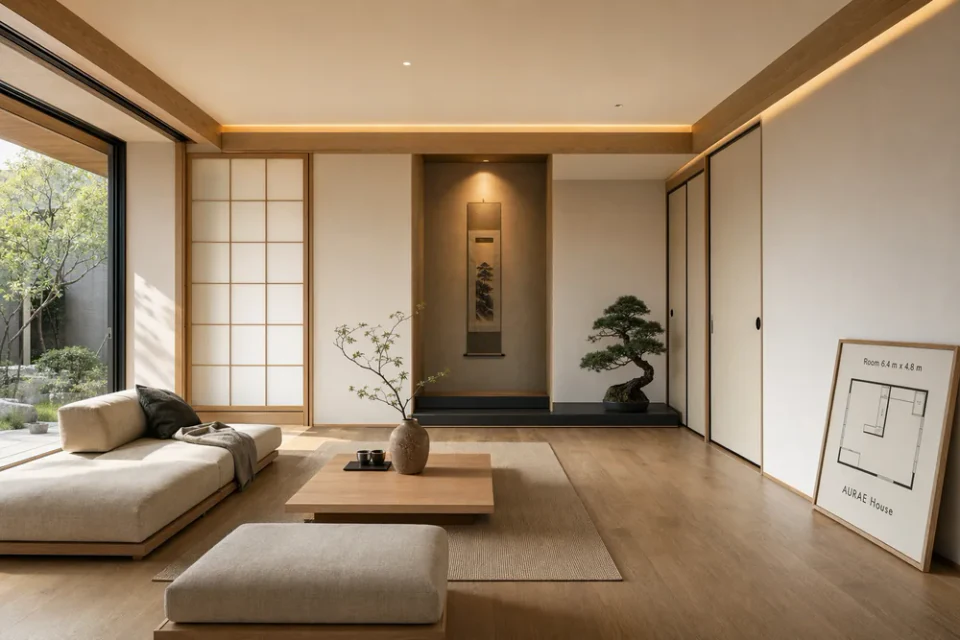 Modern living room in natural light