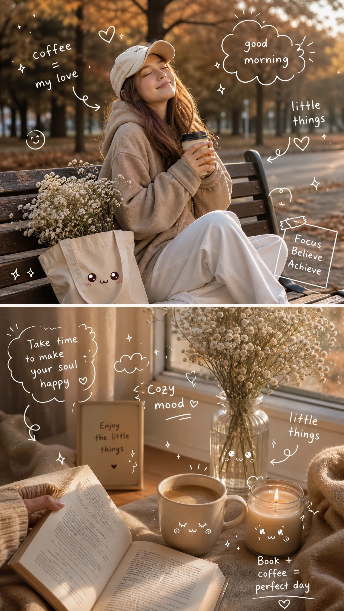 Cozy Lifestyle Morning Collage prompt preview