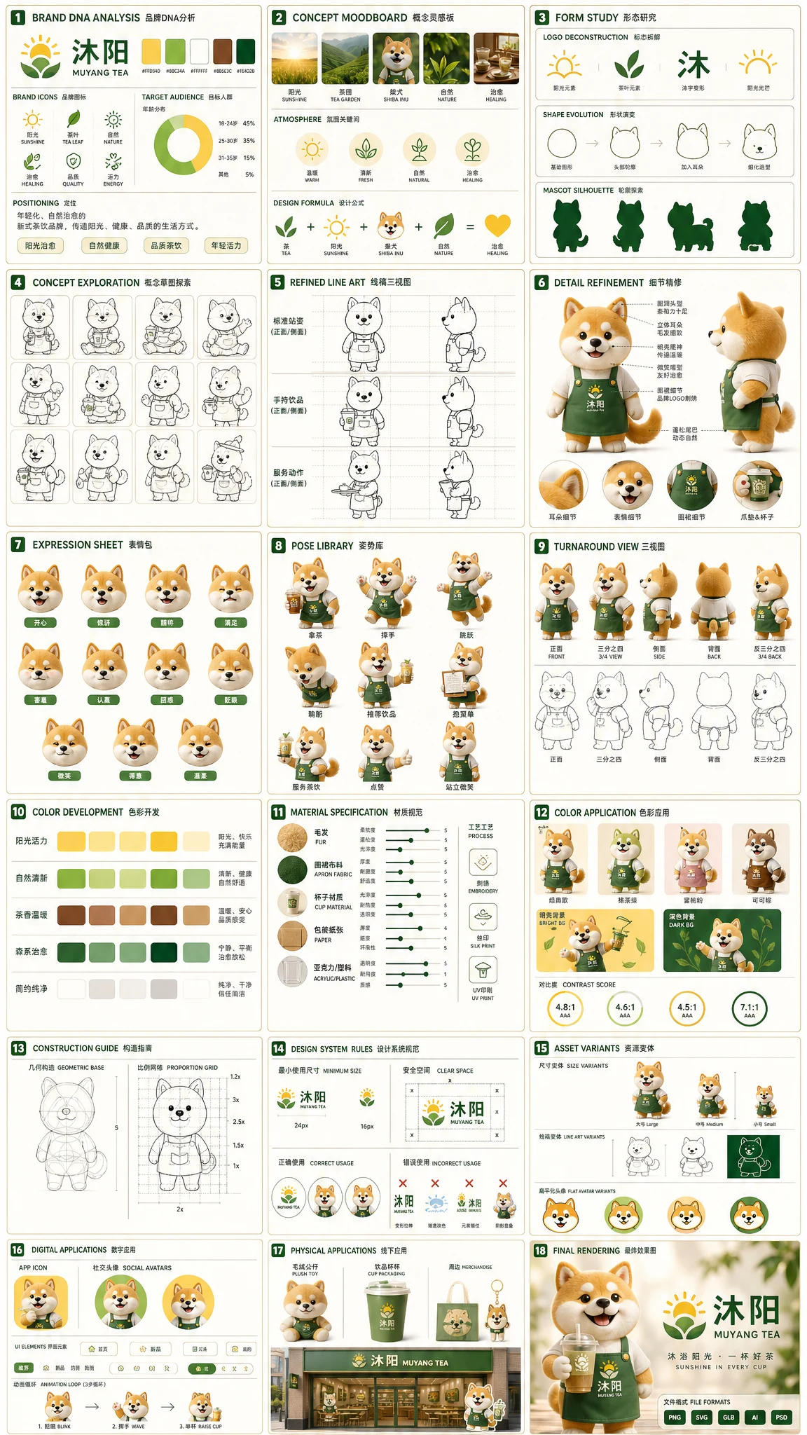 Tea brand mascot prompt preview